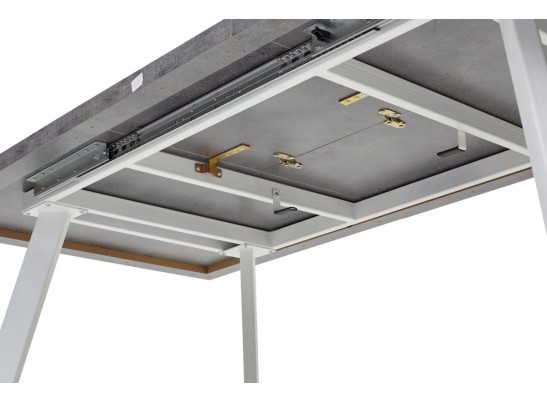 Стол BRICK M 120 Бетон Портленд/ Белый в Ростове-на-Дону