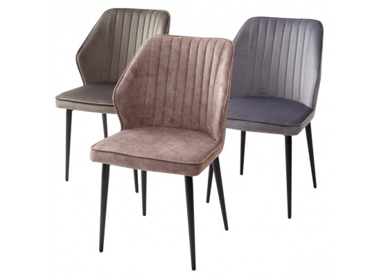 Стул SEATTLE-V ГРАФИТ #14, велюр / черный каркас в Ростове-на-Дону