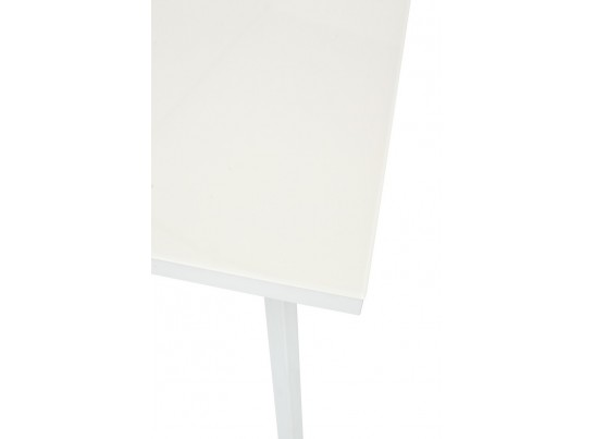 Стол ФИН 120 Латте, стекло/Белый каркас в Ростове-на-Дону