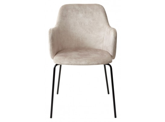 Стул AMARETTO VBP206 античный светло-бежевый, велюр без пальчикового эффекта /черный каркас, в Ростове-на-Дону