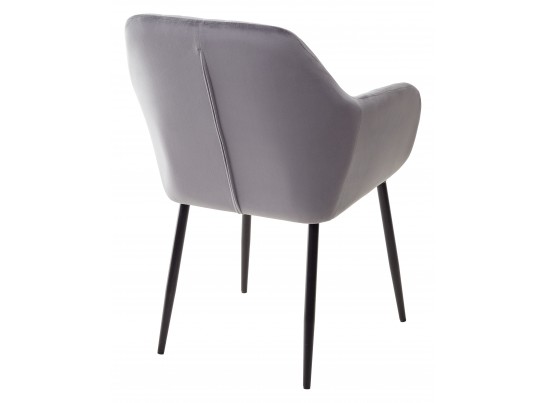 Стул ALABAMA BLUVEL-14 GREY, велюр / черный каркас в Ростове-на-Дону