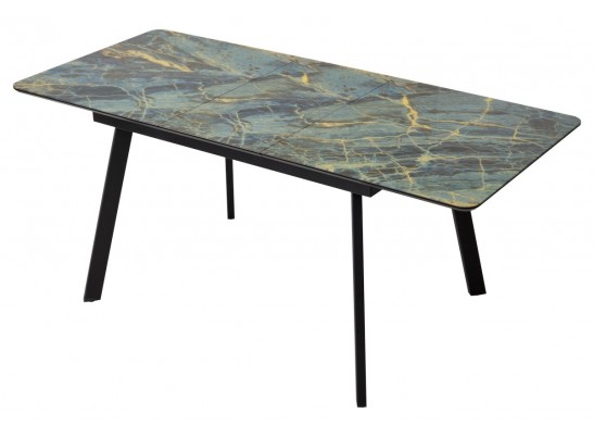 Стол АРУБА 140 ШТОРМ, стекло / ЧЕРНЫЙ в Ростове-на-Дону