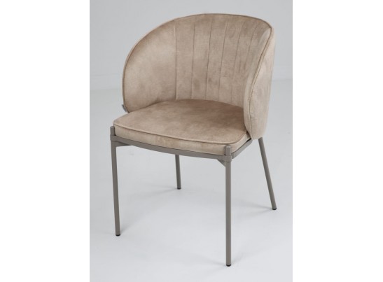 Стул DIANA VBP-207 античный бежевый, велюр / латте каркас