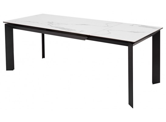 Стол CREMONA 140 MATTE STATUARIO Белый мрамор матовый, керамика/ черный каркас, ®DISAUR в Ростове-на-Дону Стол CREMONA 140 MATTE STATUARIO Белый мрамор матовый, керамика/ черный каркас, ®DISAUR в Ростове-на-Дону