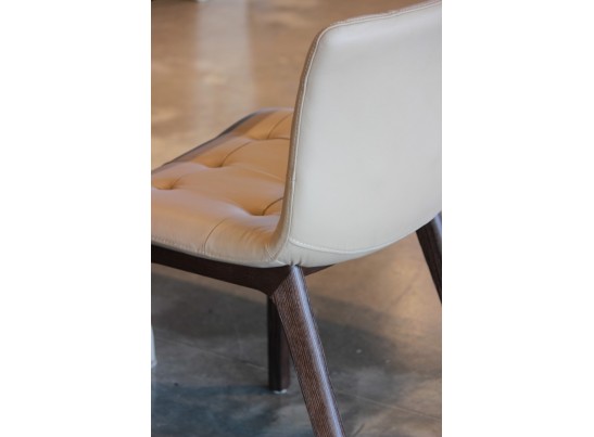 Стул KUGA 40.37 (ELM L008 WOODS/ TR505 белый , экокожа) в Ростове-на-Дону