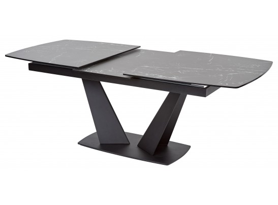 Стол ACUTO2 170 NERO KL-116 Черный мрамор матовый, итальянская керамика/ черный каркас в Ростове-на-Дону