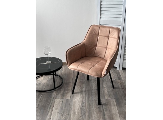 MAVERICK 360 град. поворот. HK007-05 Светло-коричневый, искусст. замша / черный каркас, в Ростове-на-Дону