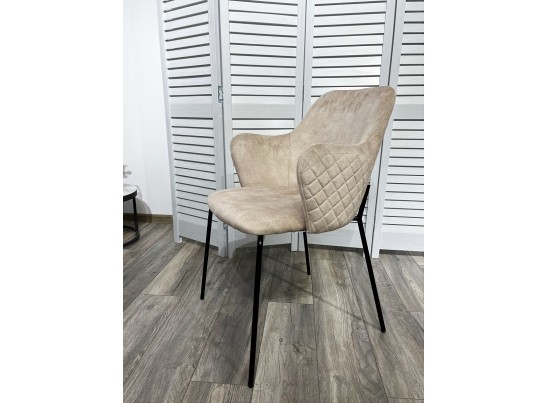 Стул AMARETTO VBP206 античный светло-бежевый, велюр без пальчикового эффекта /черный каркас, в Ростове-на-Дону