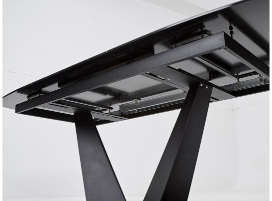 Стол ACUTO2 170 NERO KL-116 Черный мрамор матовый, итальянская керамика/ черный каркас в Ростове-на-Дону