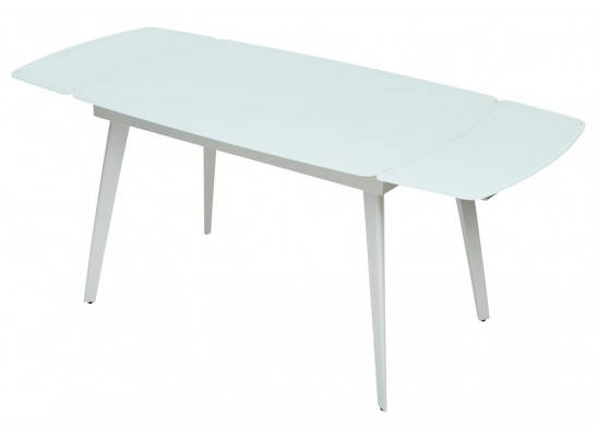 Стол ELIOT 120 FROSTED SUPER WHITE белое матовое стекло/ белый каркас в Ростове-на-Дону
