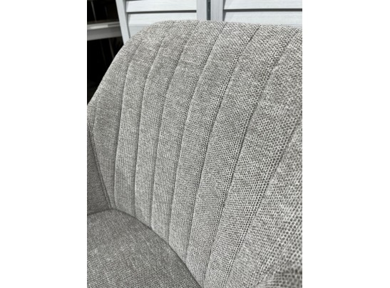 Стул BRANDY WZ2042-19 галечный серый фактурный велюр/ черный каркас в Ростове-на-Дону