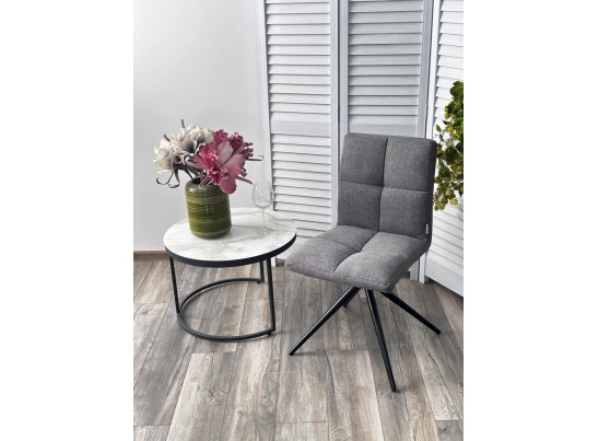 Стул SALLIE 360 град. поворот. VT6037-16 серый, ткань/ черный / Товарный знак DISAUR в Ростове-на-Дону