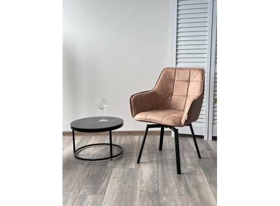 MAVERICK 360 град. поворот. HK007-05 Светло-коричневый, искусст. замша / черный каркас, в Ростове-на-Дону