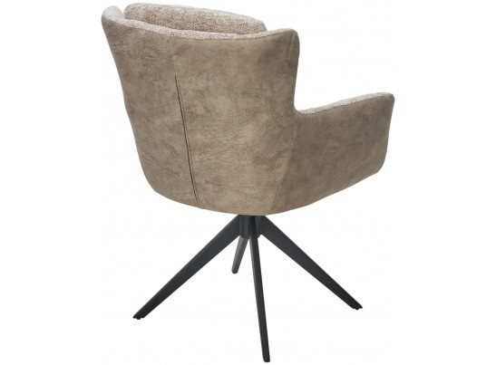 Стул GARLAND 360 град. поворот. HAGA-30 Бежевый, ткань/ GINO-101 Бежевый, ткань/ Черный, ®DISAUR
