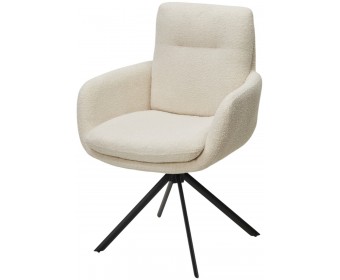 Стул DAREM Белый букле Davis now or never -03 / черный каркас, ®DISAUR