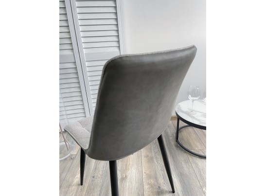 Стул CHIC 1983-07 серый/ RU-07 серая сталь/ черный каркас в Ростове-на-Дону