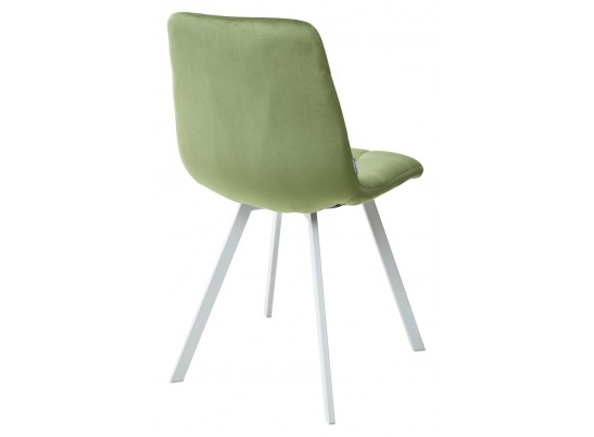 Стул CHILLI SQUARE G108-27 террариумный мох, велюр/ белый каркас в Ростове-на-Дону