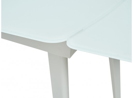 Стол ELIOT 120 FROSTED SUPER WHITE белое матовое стекло/ белый каркас в Ростове-на-Дону
