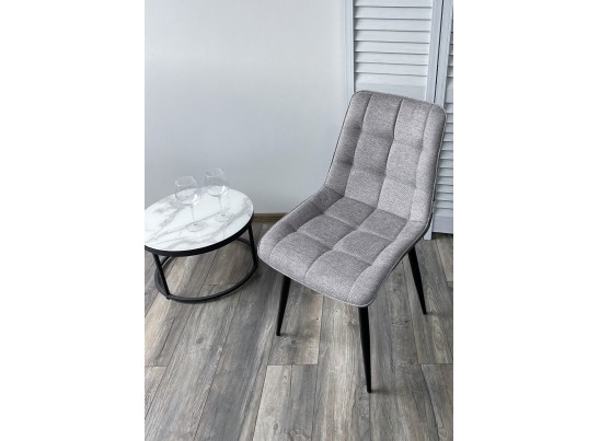 Стул CHIC 1983-07 серый/ RU-07 серая сталь/ черный каркас в Ростове-на-Дону