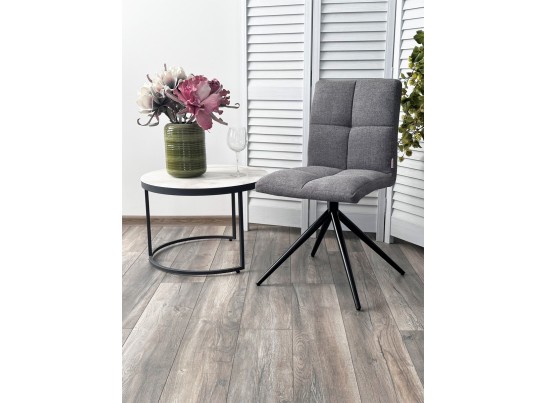 Стул SALLIE 360 град. поворот. VT6037-16 серый, ткань/ черный / Товарный знак DISAUR в Ростове-на-Дону