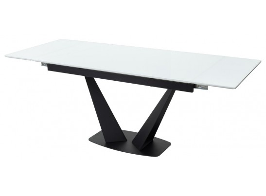 Стол Ниагара 160 Белый, стекло / черный каркас БЕЗ НДС в Ростове-на-Дону