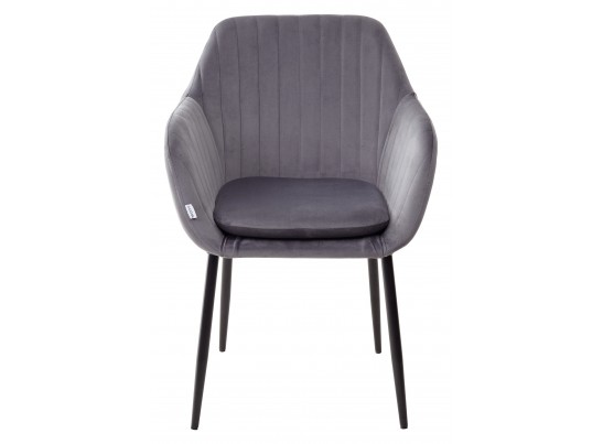 Стул ALABAMA BLUVEL-14 GREY, велюр / черный каркас в Ростове-на-Дону