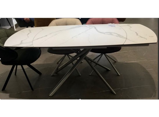 Стол BUSHES 120 WHITE/Stainless steel в Ростове-на-Дону