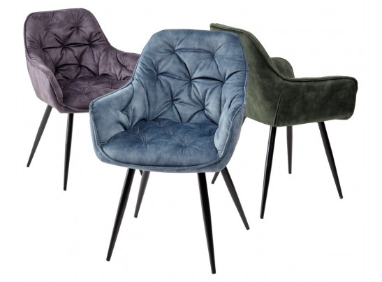 Стул MALTA 912-06 темно-серый, велюр/черный каркас в Ростове-на-Дону