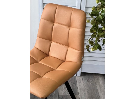 Стул CHILLI-Q SQUARE Oracul 542 Темно-желтый, экокожа PU / черный каркас, в Ростове-на-Дону