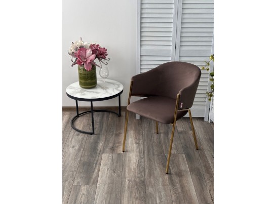 Стул DILL MOMO-05 тауп, велюр "беспальчиковый"/ золотой каркас в Ростове-на-Дону