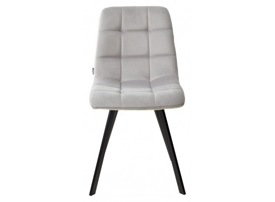 Стул CHILLI SQUARE BLUVEL-03 светло-серый, велюр / черный каркас в Ростове-на-Дону