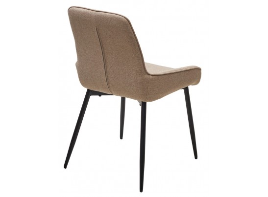 Стул CARACAS Barrel-09 Бежевый, ткань / черный каркас / Товарный знак DISAUR в Ростове-на-Дону