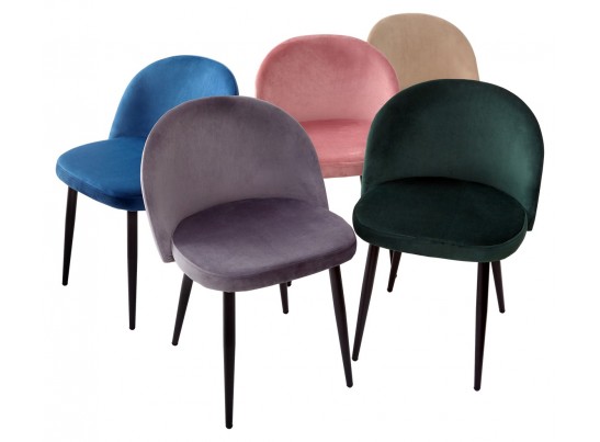 Стул DISCO UF910-02 LIGHT GREY, велюр в Ростове-на-Дону