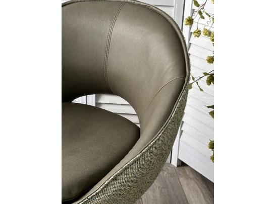 Стул ANABEL 360 град. поворот Зеленый F07-003-01 / MONTECRISTO 8421 / серый каркас, ®DISAUR