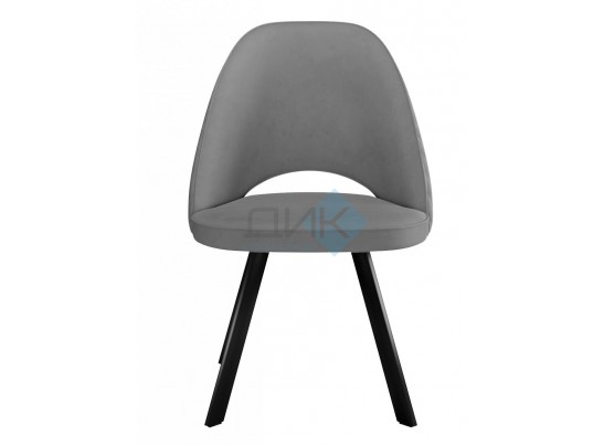 Стул DUNA 360 град. поворот. B28 Темно-серый, велюр / черный каркас, в Ростове-на-Дону