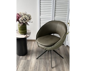 Стул ANABEL 360 град. поворот Зеленый F07-003-01 / MONTECRISTO 8421 / серый каркас, ®DISAUR