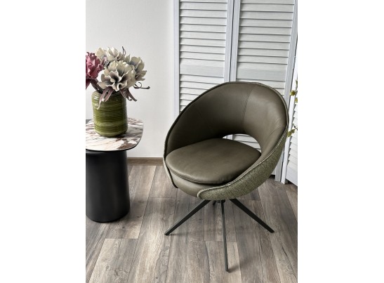 Стул ANABEL 360 град. поворот Зеленый F07-003-01 / MONTECRISTO 8421 / серый каркас, ®DISAUR