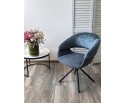 Стул EMBER 360 град. поворот. 7525-56 Синий, велюр/ ENJOY-315 Синий, ткань/ Черный, ®DISAUR в Ростове-на-Дону