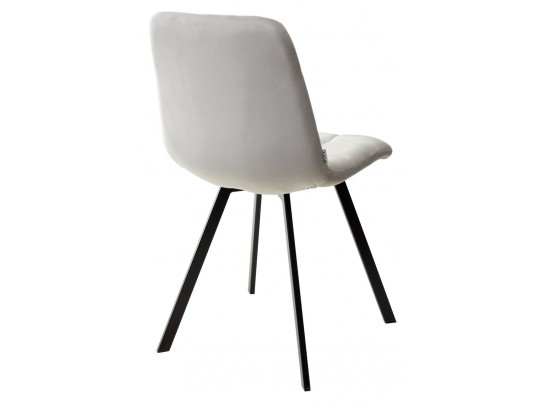 Стул CHILLI SQUARE BLUVEL-03 светло-серый, велюр / черный каркас в Ростове-на-Дону