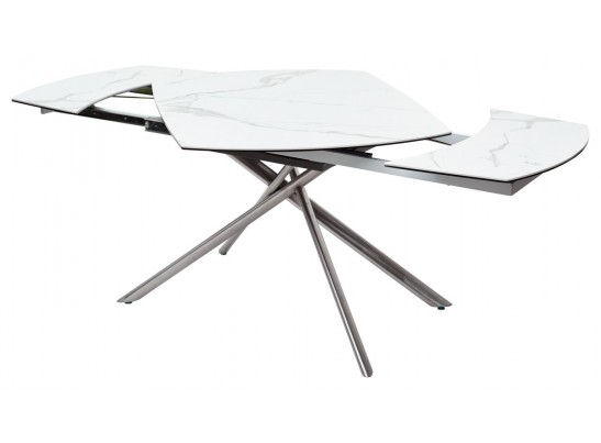 Стол BUSHES 120 WHITE/Stainless steel в Ростове-на-Дону