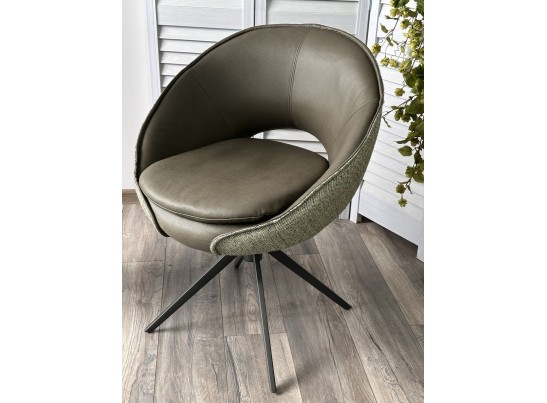 Стул ANABEL 360 град. поворот Зеленый F07-003-01 / MONTECRISTO 8421 / серый каркас, ®DISAUR