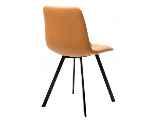 Стул CHILLI-Q SQUARE Oracul 542 Темно-желтый, экокожа PU / черный каркас, в Ростове-на-Дону