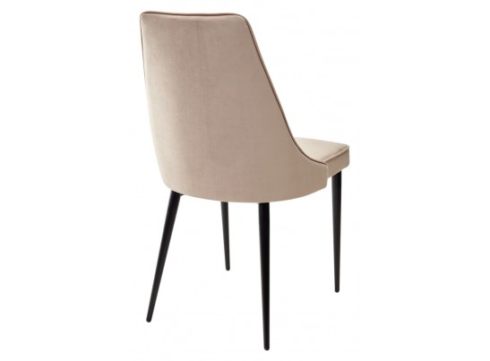 Стул NEPAL-P БЕЖЕВЫЙ #5, велюр/ черный каркас в Ростове-на-Дону