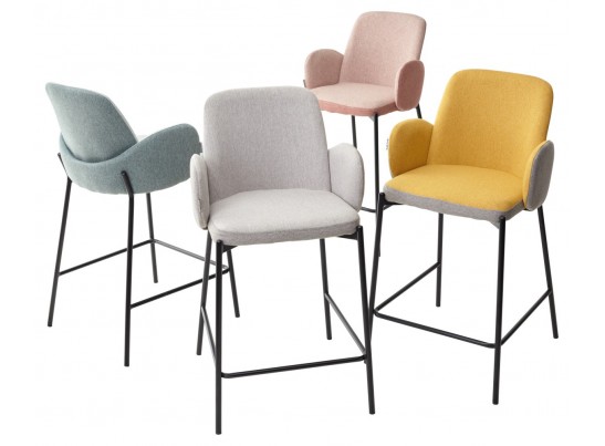 Полубарный стул NYX (H=65cm) VF113 светлая мята / VF115 серо-зеленый в Ростове-на-Дону