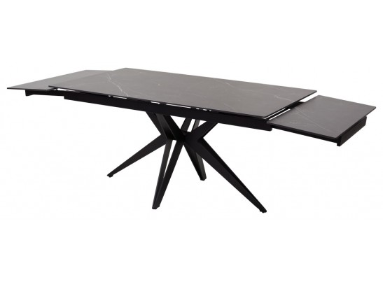Стол FORIO 160 MATT BLACK MARBLE SOLID CERAMIC / BLACK, ®DISAUR в Ростове-на-Дону Стол FORIO 160 MATT BLACK MARBLE SOLID CERAMIC / BLACK, ®DISAUR в Ростове-на-Дону