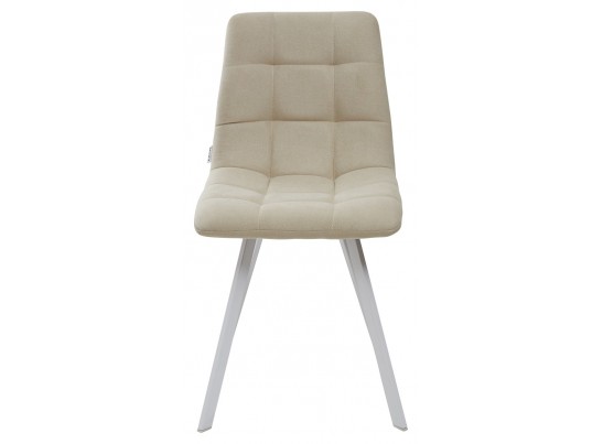 Стул CHILLI SQUARE UF860-01B бежевый, ткань/ белый каркас в Ростове-на-Дону