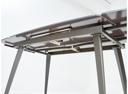 Стол ELIOT 120 GREY1 матовое серое стекло/ GREY1 каркас в Ростове-на-Дону