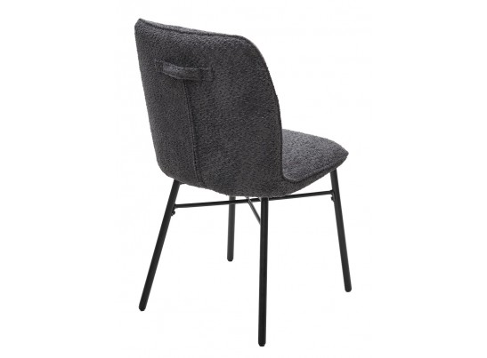 Стул COMO UF998-16 темно-серый, букле / черный каркас / Товарный знак DISAUR в Ростове-на-Дону