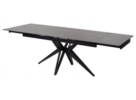 Стол FORIO 160 MATT BLACK MARBLE SOLID CERAMIC / BLACK, ®DISAUR в Ростове-на-Дону Стол FORIO 160 MATT BLACK MARBLE SOLID CERAMIC / BLACK, ®DISAUR в Ростове-на-Дону