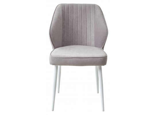 Стул VENA, цвет B22 Серый, велюр/ Белый каркас в Ростове-на-Дону